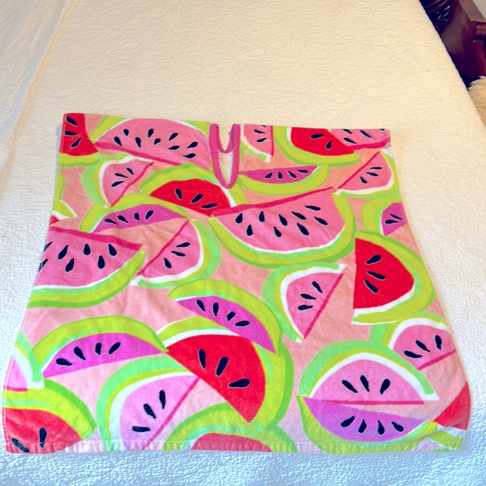 NWOT Watermelon Poncho Swim Towel